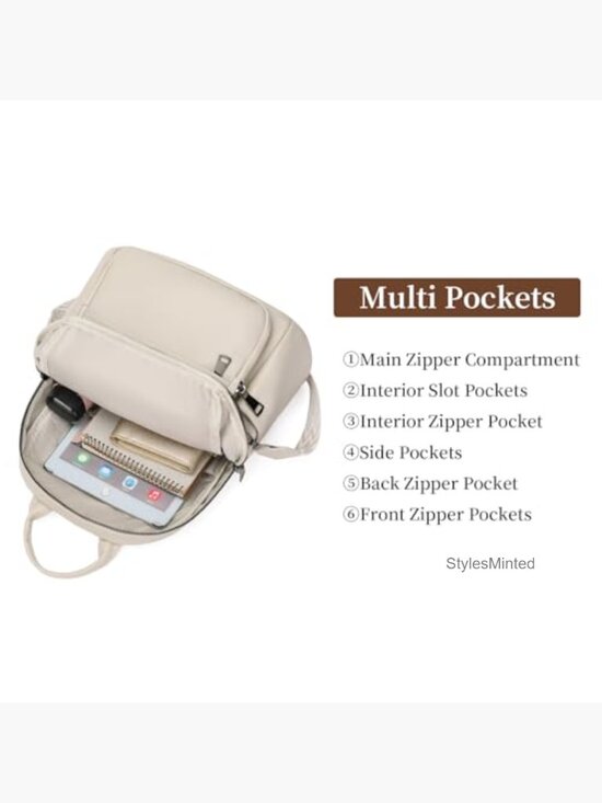 Vegan Leather Mini Backpack Shoulder Bag Lightweight Travel Purse main image 4